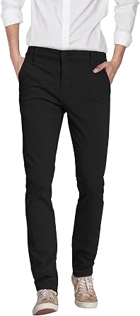 ETHANOL Mens Slim Tech Stretch Dress Pants | Tech stretch fabric, slim performance fit, wrinkle resistant design, comfortable dress pants for work, office, travel