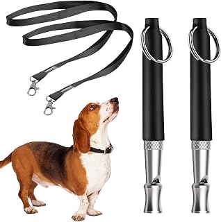 apito para cães,2 peças apito ultrassônico para cães com cordão | Apito silencioso para animais estimação, apito para cães, Guanglu