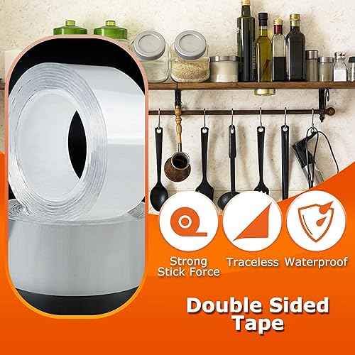 Miniatura 4 de MS WGO Cinta de montaje resistente de doble cara cinta de montaje extraíble de doble cara cinta transparente para póster cinta de doble cara para