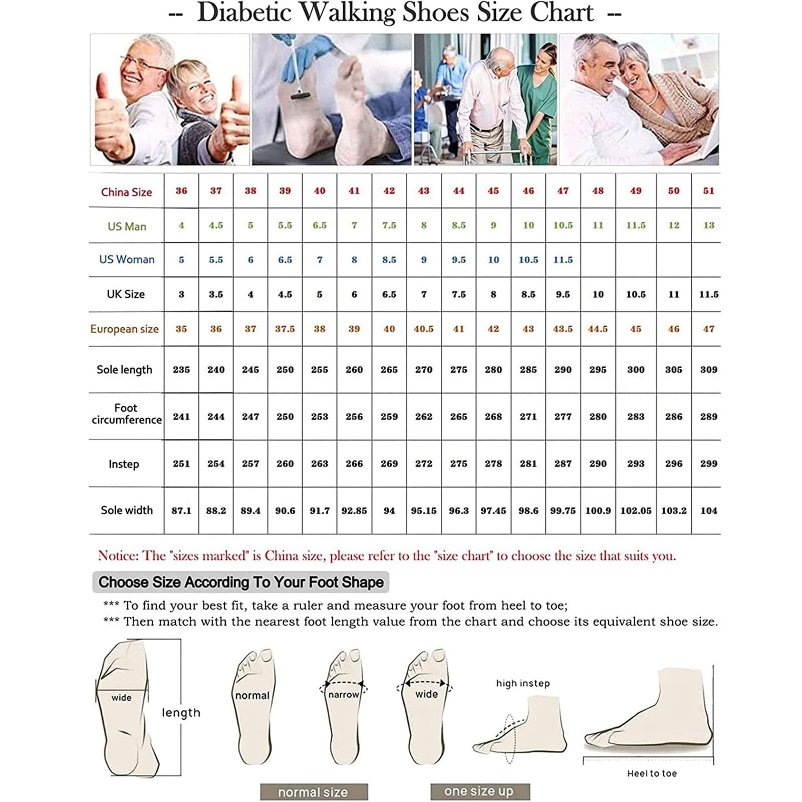 Zapatos Diabéticos para Pies Hinchados,Zapatos ortopédicos cómodos para Ancianos,Zapatos Preventivos de Salud Extra Anchos,Zapatos Grandes Obesos para Hombres Mujeres