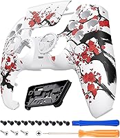 Vista 15 de eXtremeRate Luna Redesigned Front Shell Touchpad Compatible with ps5 Controller BDM-010 020 030 040 050, The 100 Cash Money Replacement Faceplate