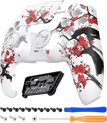 Vista 15 de eXtremeRate Luna Redesigned Front Shell Touchpad Compatible with ps5 Controller BDM-010 020 030 040 050, The 100 Cash Money Replacement Faceplate