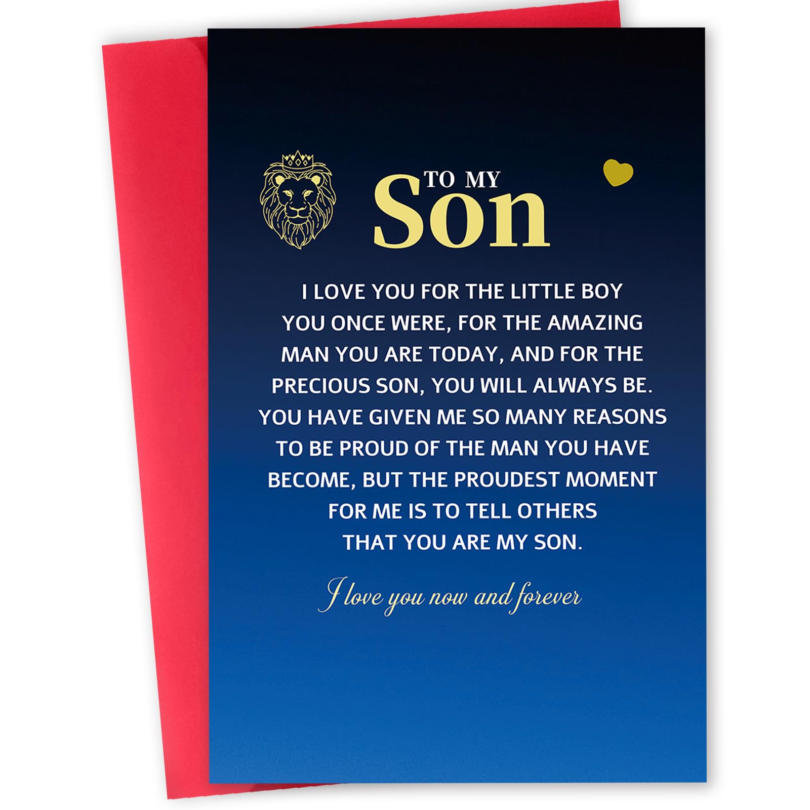 Funny Son Birthday Card - Heartwarming Greeting Card From Parents