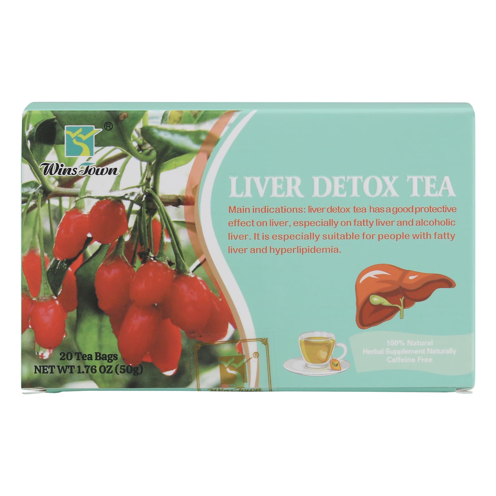 Liver Detox Tea, Natural Cleanse & Repair, 20 Teabags