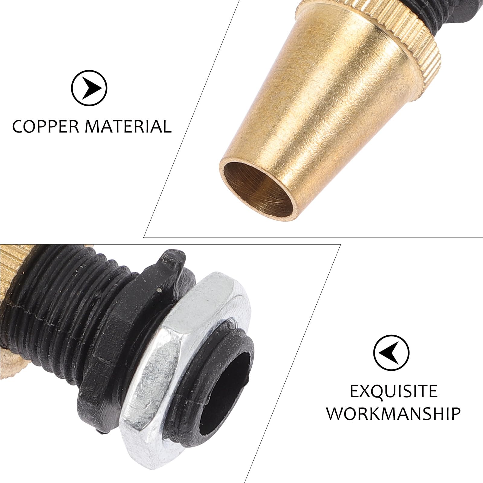 Presse-étoupe en Cuivre M10, Lot de 6, Suspendre Lumineuse Rétro, Protège les Fils, Montage Diy, Finition Or