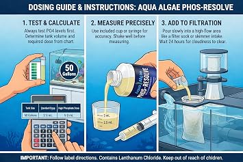 Phos-Resolve Phosphate Remover for Reef Tanks & Aquariums, 15% Lanthanum Chloride, 8 oz