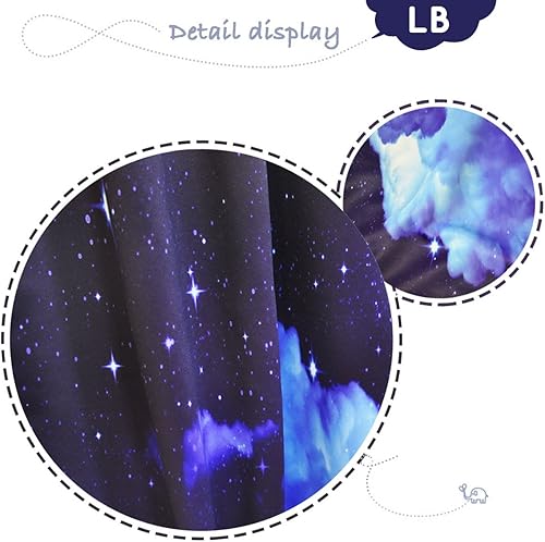 Miniatura 9 de LB 2 paneles de oscurecimiento de la habitación, con aislamiento térmico, cortinas opacas para ventana, bosque tropical, selva, tratamiento de