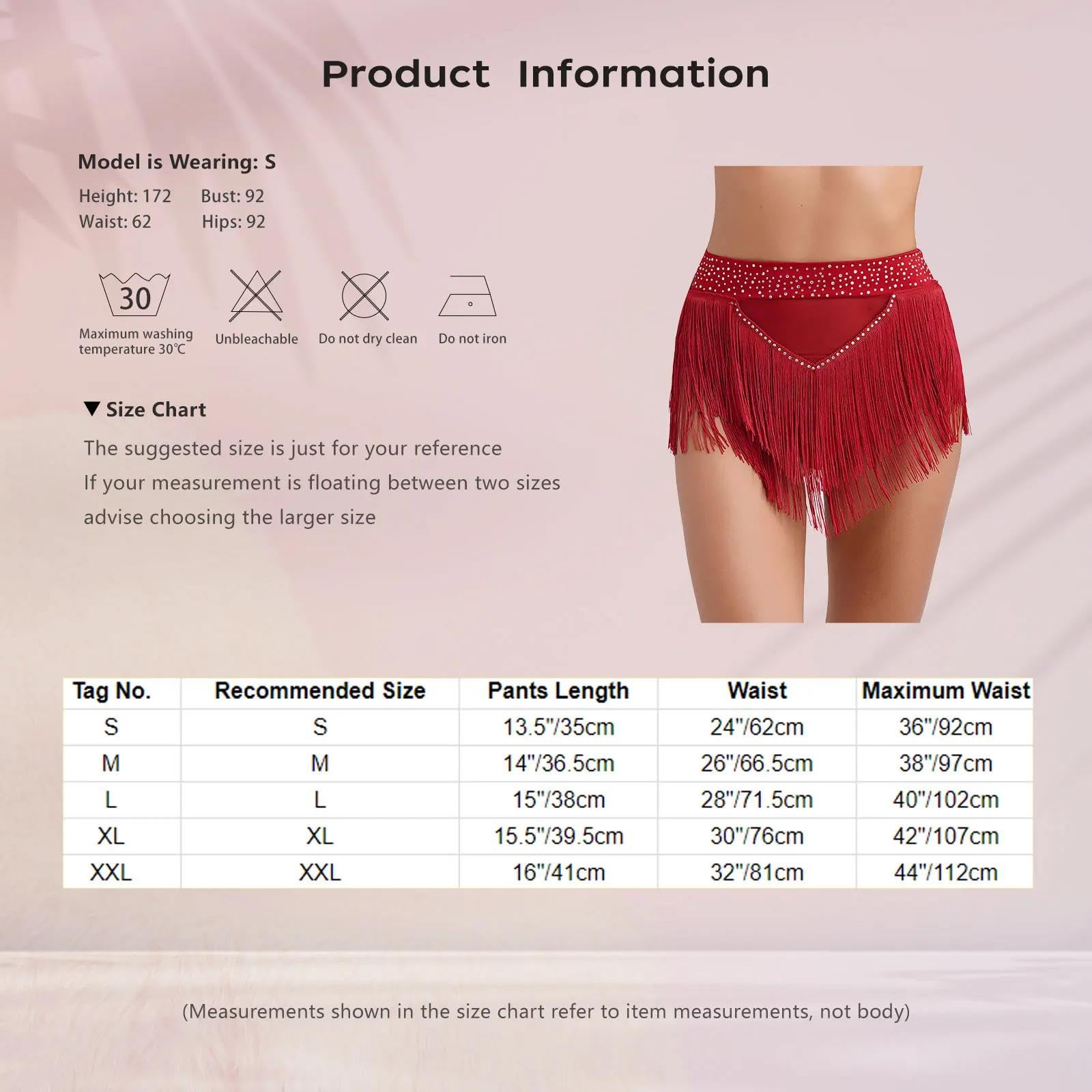 Completi Intimi Pantaloncini di Nappe Pantaloncini con Gonne Frangia