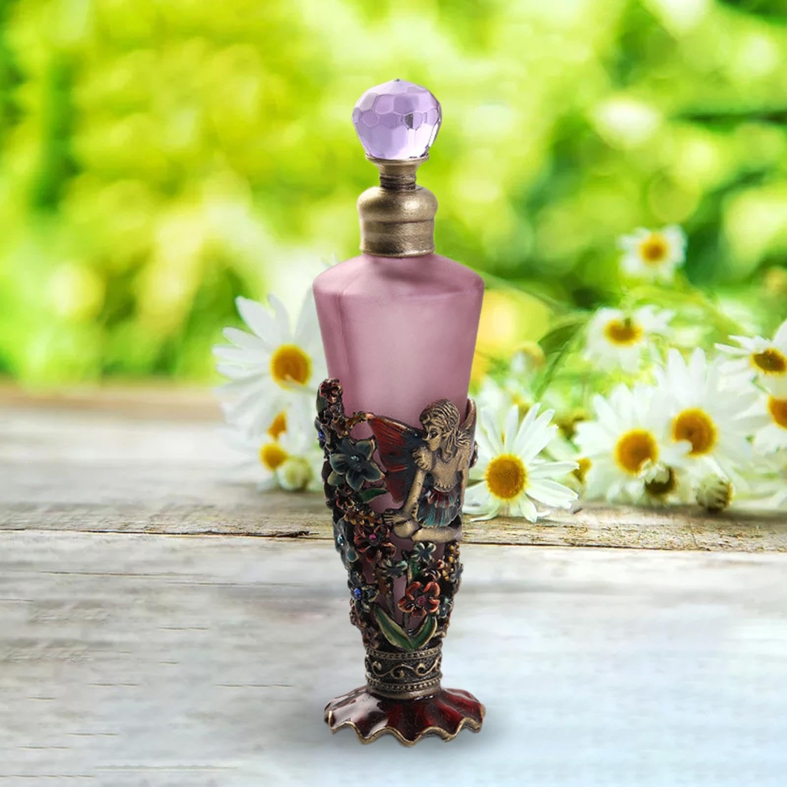 アンティーク 花柄陶器香水瓶セット アンティーク 花柄陶器香水瓶