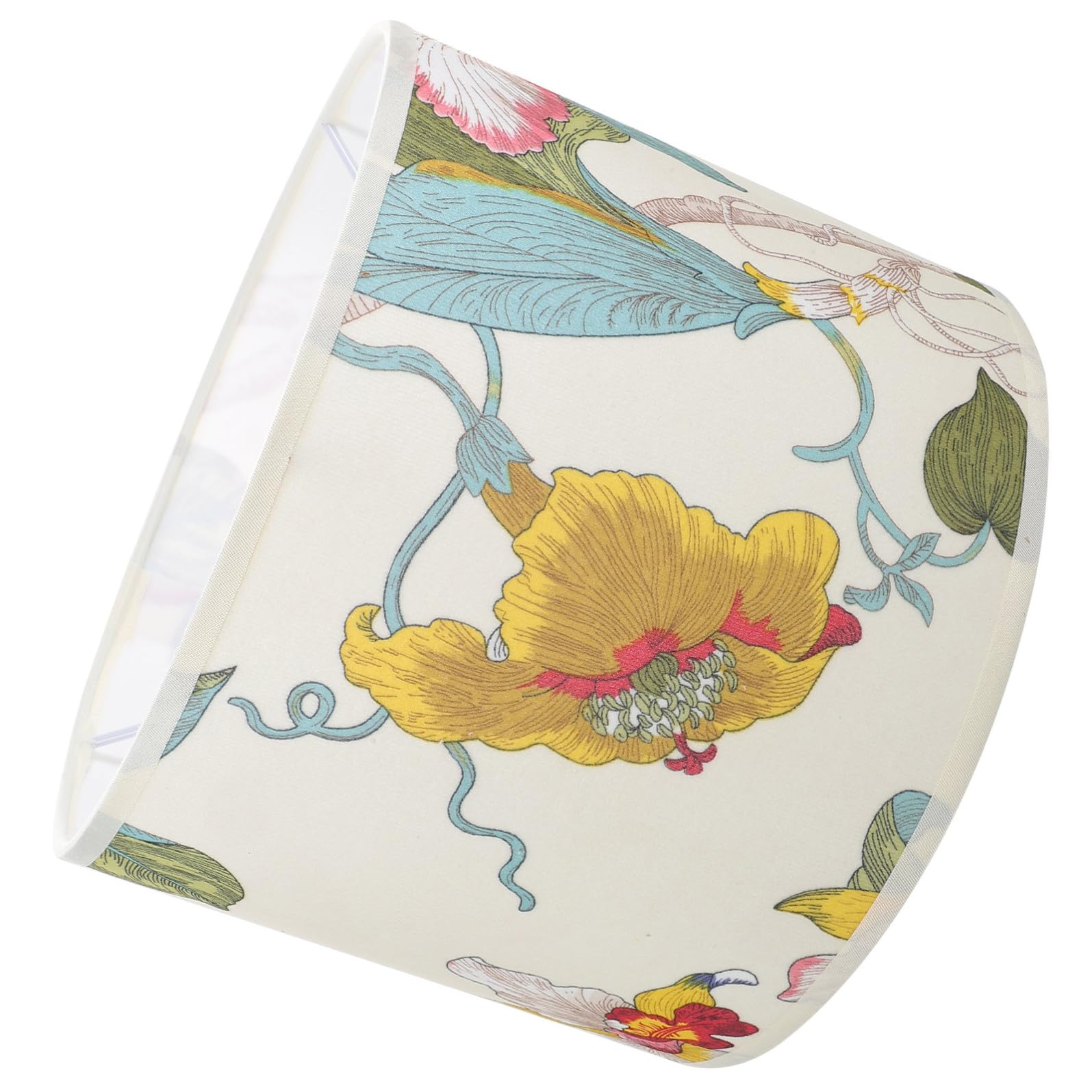 UKCOCO Paralume Stabile e Decorativo Tamburo Floreale Attacco E27 Stili multipli per Lampade da Tavolo da Terra per Arredamento Casa e Camera Stili multipli