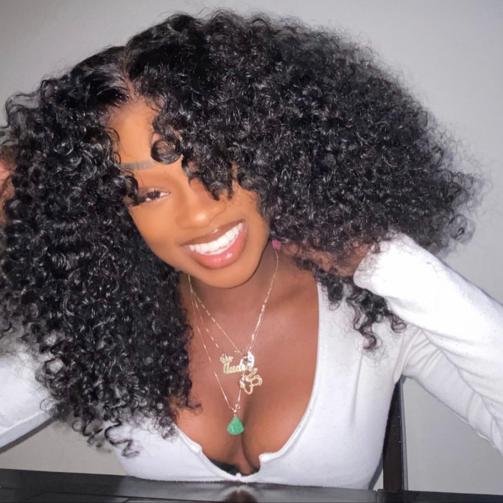 Asteria Curly Human Hair Wig 7x4 Ready To Wear Glueless Wigs Human Hair Pre Plucked Pre Cut Curly Lace Front Wigs Human Hair Wigs For Black Women 18