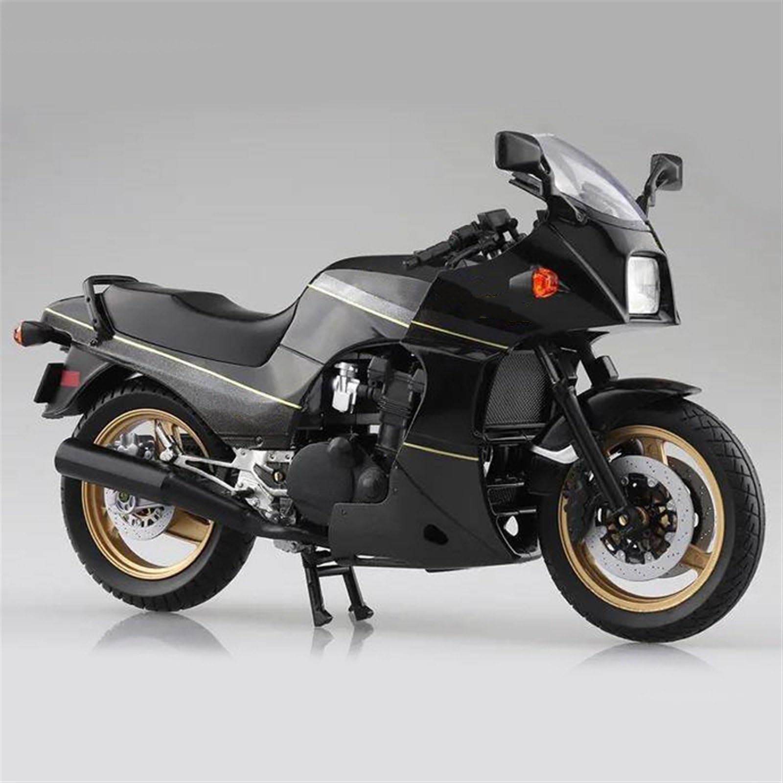 SEYXF Motorbike Toy Motorcycle Simulation Diecast Model Collection Gift 1:12 for Kawasaki Ninja GPZ 900 R(Black- Silver)
