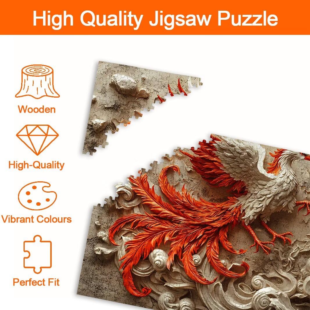 Puzzle Feniks, Puzzle 2000 Pieces, Puzzle, Prezent Kobiety, Decor -8528