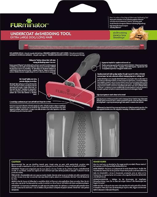 Foto 3 de 6 de FURminator deShedding, Tool para perros extra grandes de pelo largo