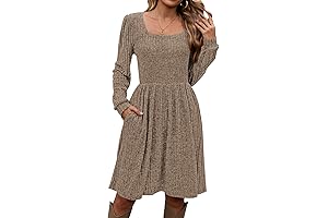 Fall Essential Square Neck Naggoo Dress