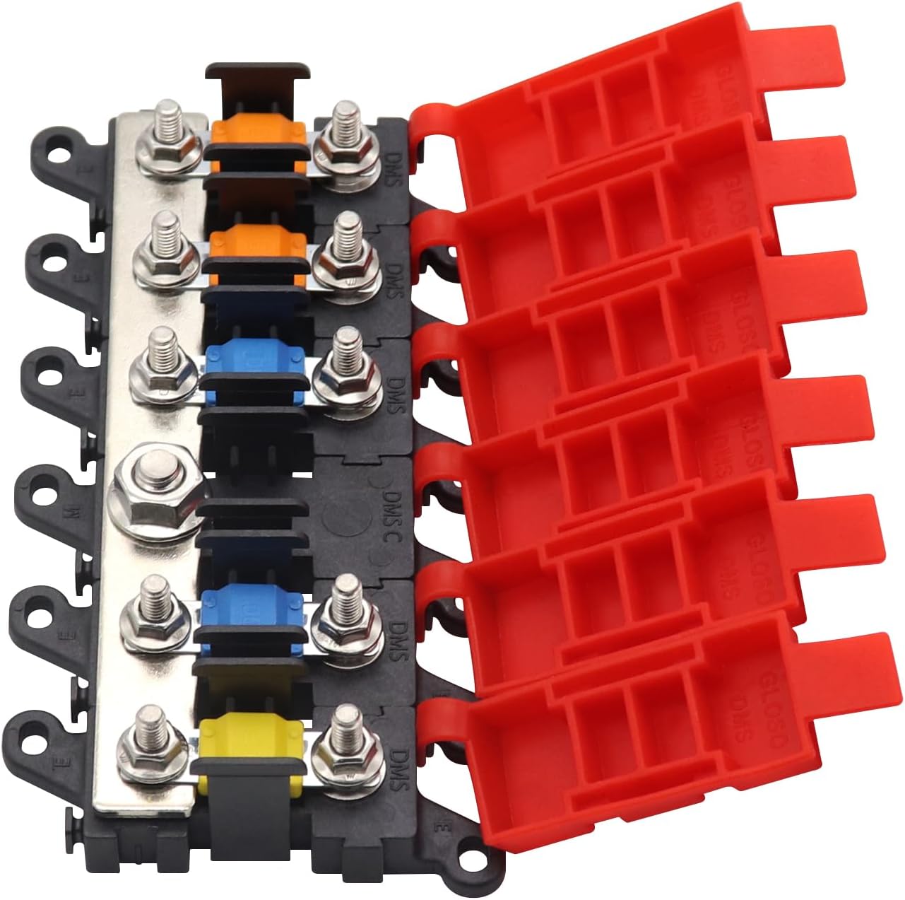 5way Fuse Block Midi Holder Automotive Marine Boat Car Audio Brass Fuse Holder Midi Fuses 100A 30A 60A