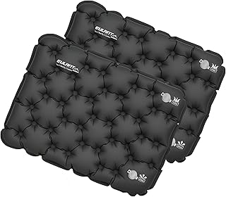 EULANT Cojines de Asiento Inflable,Cojín de Aire Impermeable,Suave Cojín del Avión,Hinchable Esterilla para Camping Viajes Kayak Mochilero Conciertos Estadio Playa Césped Suelo,Inflado por soplado
