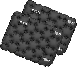 EULANT Inflatable Seat Cushions, Waterproof Air Cushion, Soft Airplane Cushion, Inflatable Mat for Camping Travel Kayaking Backpacking Concerts Stadium Beach Lawn Floor, Inflated by Blow
