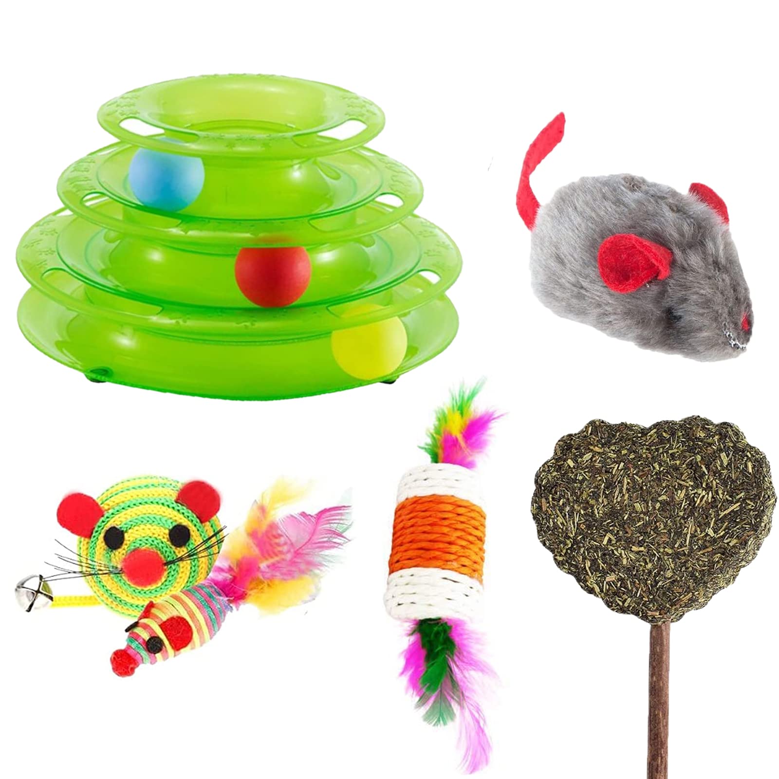 See full amazon price history chart for Emily Pets Cat Combo toy 3 Levels Pet Cat Toy Funny Tower Tracks Toys Training Cat Ball Toys for Cats with Catnip Candy, Feather Mouse Cat toy Cat Stick,Plush Mouse Rope toy (Pack of 5,Color May Vary) Emily Pets Cat Combo toy 3 Levels Pet Cat Toy Funny Tower Tracks Toys Training Cat Ball Toys for Cats with Catnip Candy, Feather Mouse Cat toy Cat Stick,Plush Mouse Rope toy (Pack of 5,Color May Vary) (B0BKT9YQRJ) Amazon Price History, Amazon Price Tracker