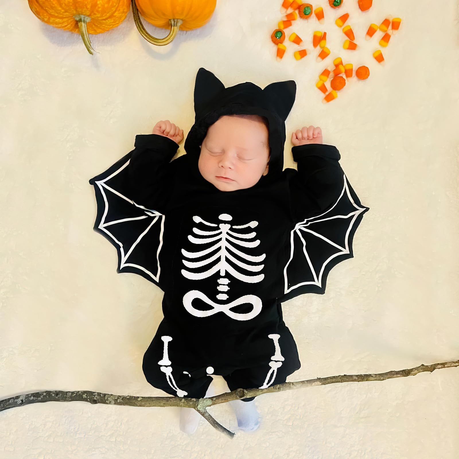 Disfraz Halloween Bebe, Disfraz Murcielago Bebe, Disfrazs Esqueleto Bebes, Disfraces Halloween Bebes, Traje Halloweens Bebé, Body Halloweens Bebé 0-18 Meses