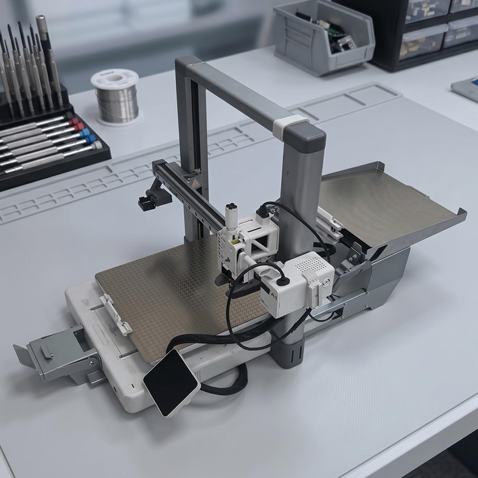 Ensemble de matériel de changement de plaque pour imprimante 3D de laboratoire de bureau, accessoires de remplacement de plaques mécaniques en métal avec supports préconstruits, rails et pièces de