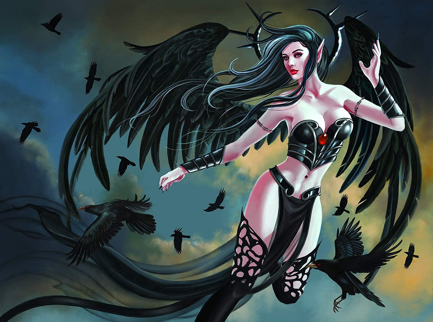 SUNSOUT INC - Thorn Angel - Puzzle da 1000 pezzi dell'artista: Nene Thomas - Dimensioni finite 50,8 x 68,6 cm - MPN# 67726