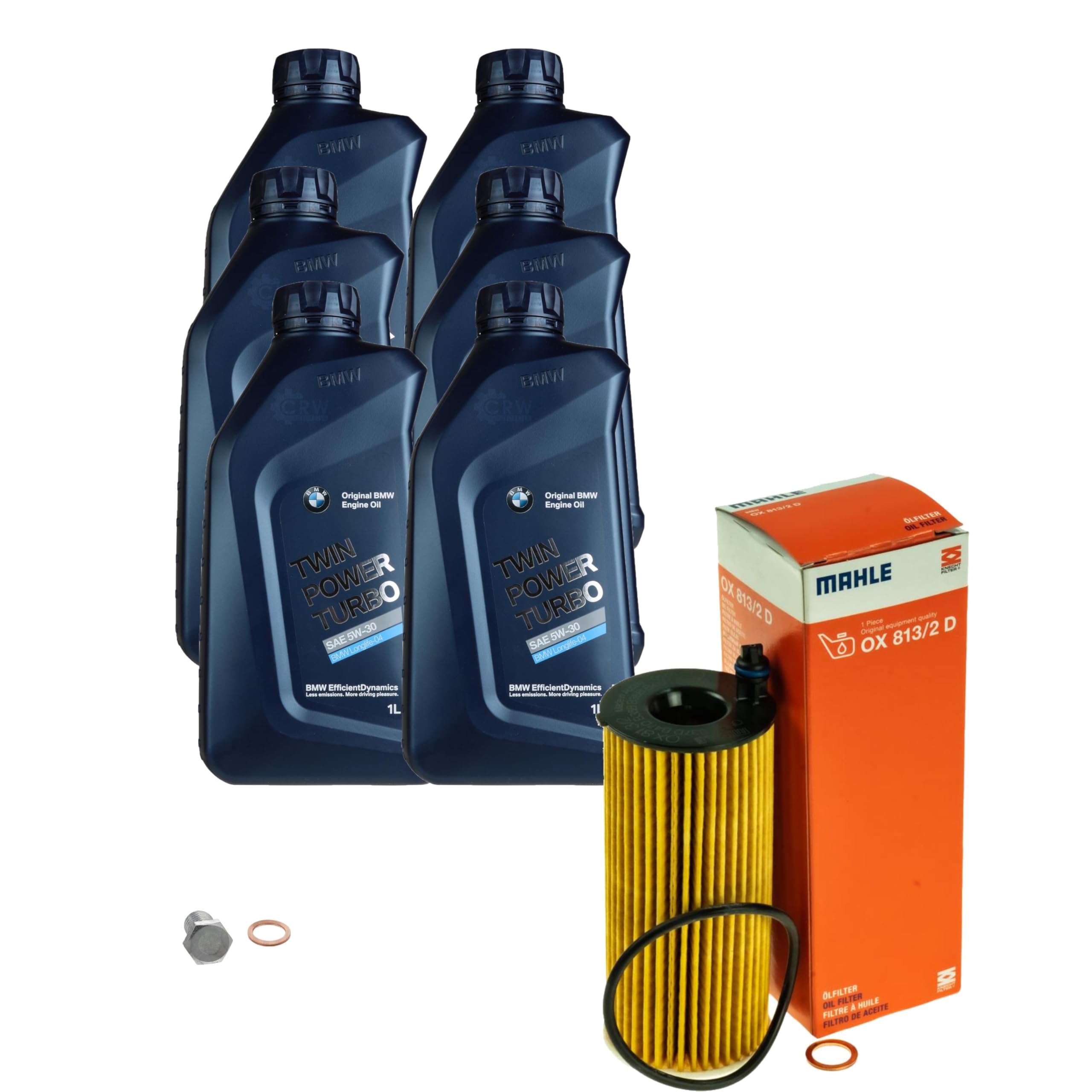 Pacchetto di ispezione pacchetto di manutenzione filtro con 6 L olio motore TWIN POWER TURBO 5W-30, filtro olio, vite di chiusura