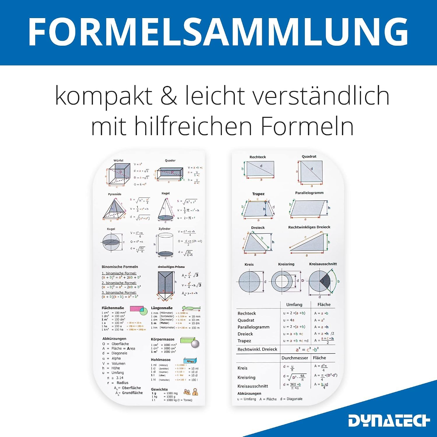 DynaTech Casio FX-991DE X mit Geometrie Zirkelset für Schule & Studium