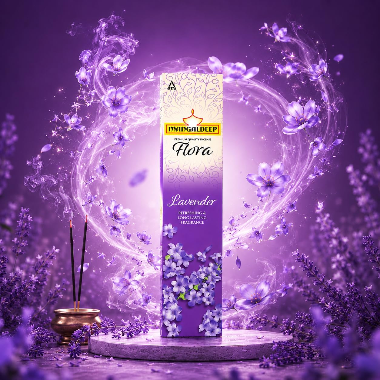 Mangaldeep Lavender Agarbatti 84 Sticks