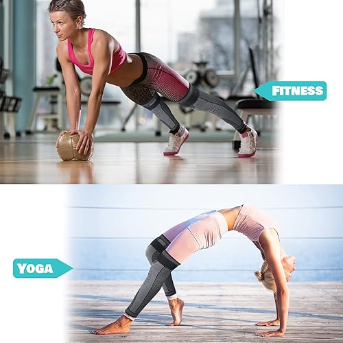 Miniatura 7 de DAFUZ KNEECA Tourmaline Acupressure self-Heating Shaping Knee SleeveMugwort Acupressure Shaping Knee Pads XL