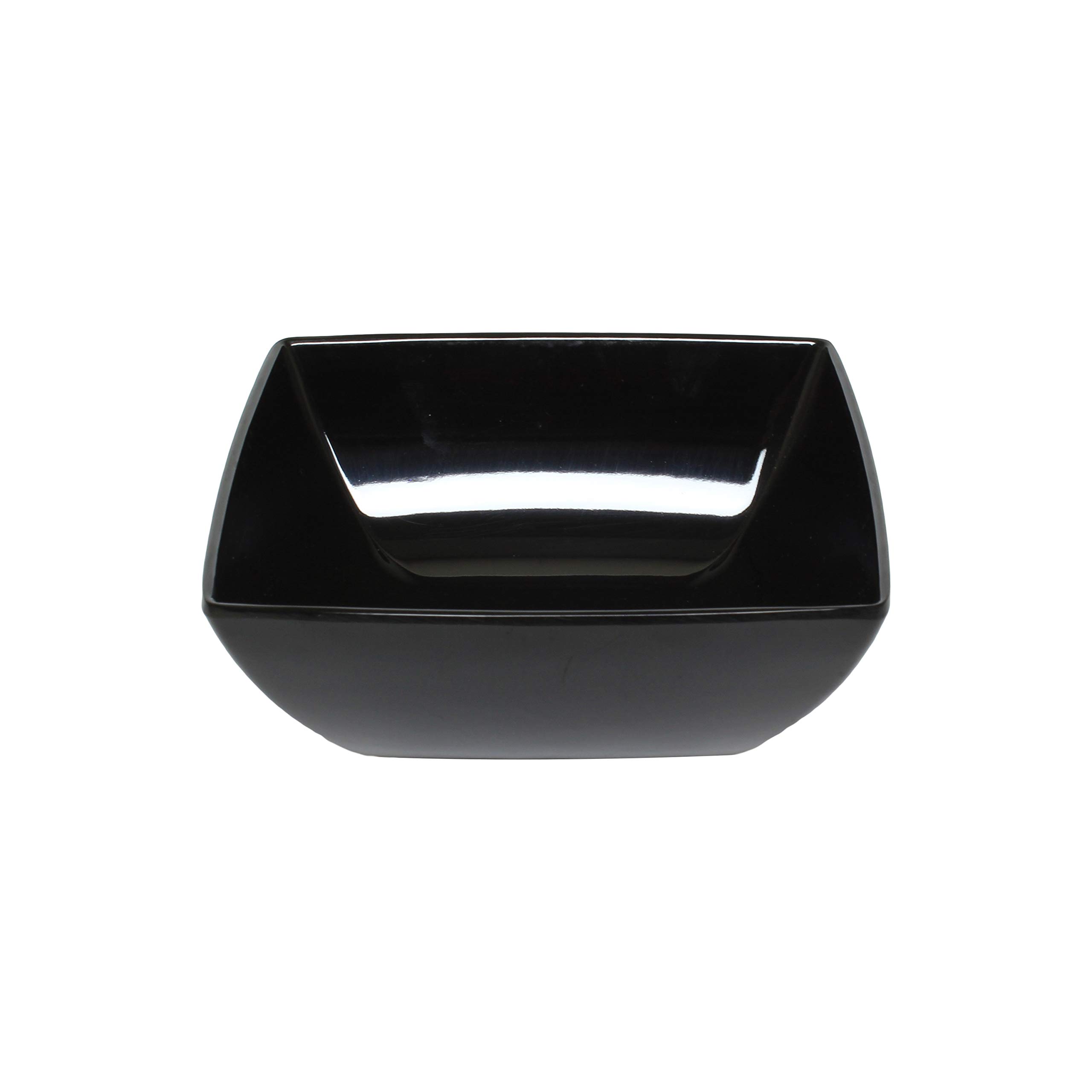 Classic black melamine dinnerware collection 8 oz by Thunder Group – 8.0 ounces, Melamine, Black, Model 69004BK