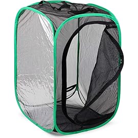RESTCLOUD Insect and Butterfly Habitat Cage Terrarium Pop-up 23.6 Inches Tall