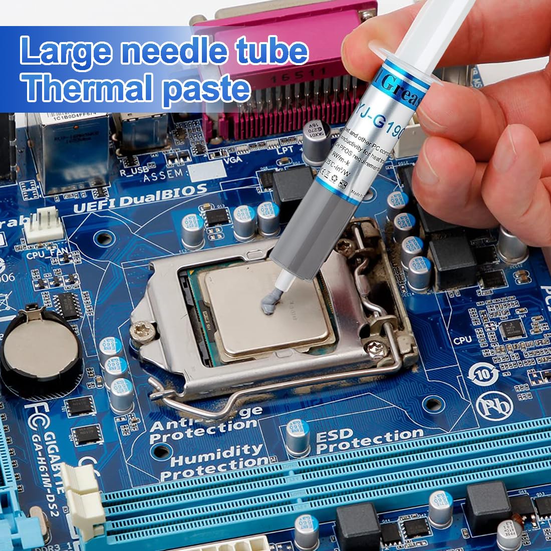 2 Pezzi YJ-G190 Wärmeleitpaste für Kühler, Pasta Termica Compound per Raffreddatori, Kühlkörperpaste Grafikkarte CPU Wärmeleitpaste CPU Wärmeleitpaste PC kühlpaste Leitpaste Thermal Paste