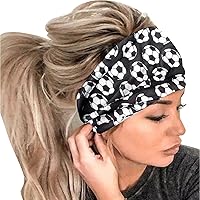 Vista 1 de Wide Headbands for Women Fashion Hair Wraps Large Knotted Headband African Head Wraps Stretchy Hair Baseball Accessories Bands 1 Pack