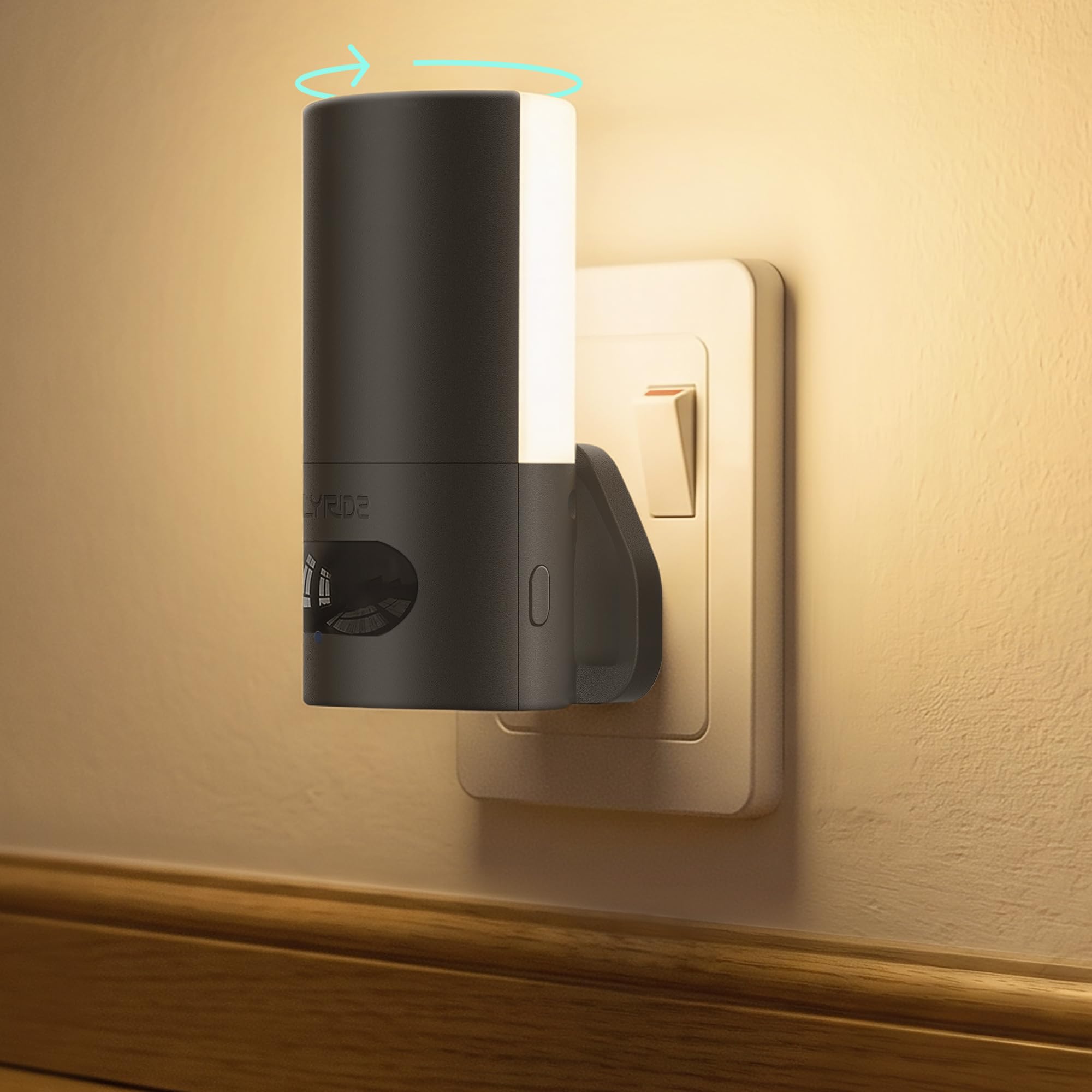 Lyridz Night Light Plug in Wall 300°Rotatable with Motion Sensor【1 Pack】