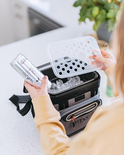 Miniatura 8 de Arctic Zone Titan Deep Freeze Cooler - Enfriador de cuerpo duro sin cremallera con aislamiento de congelación profunda, forro HardBody y SmartShelf