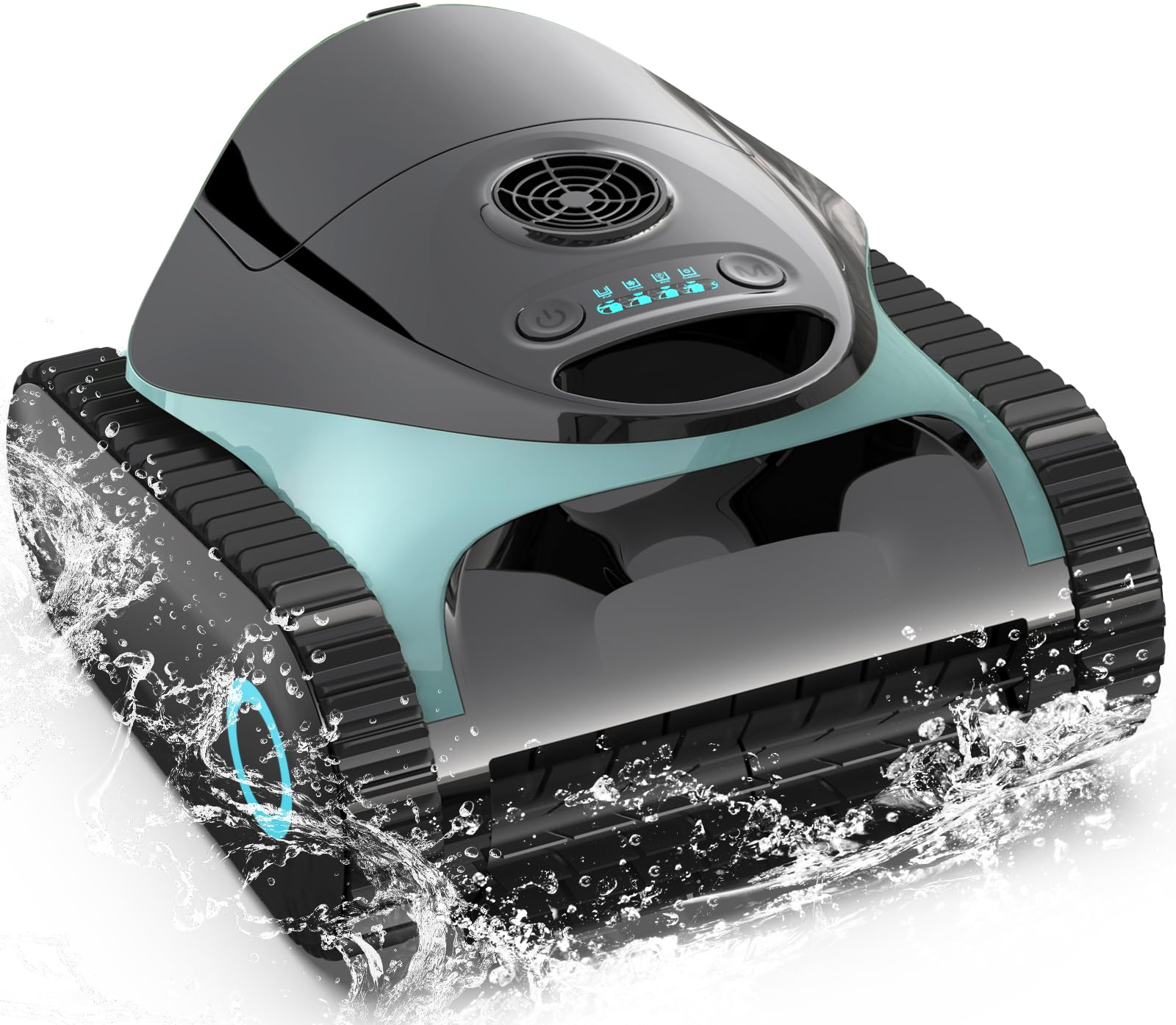 C1 Robot Limpiafondos a Batería – Limpieza de Fondo, Paredes y Línea de Flotación, Azul Egeo