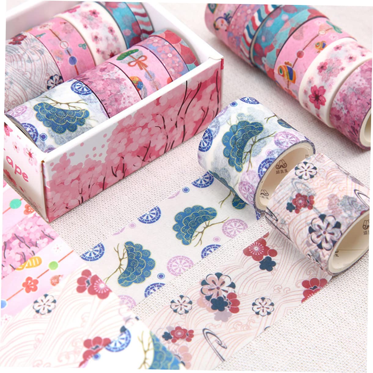 Operitacx 10rotoli Washi Tape Decorativo Nastro Adesivo Per Scrapbook e Fai Te Motivo Albero Di Ciliegio