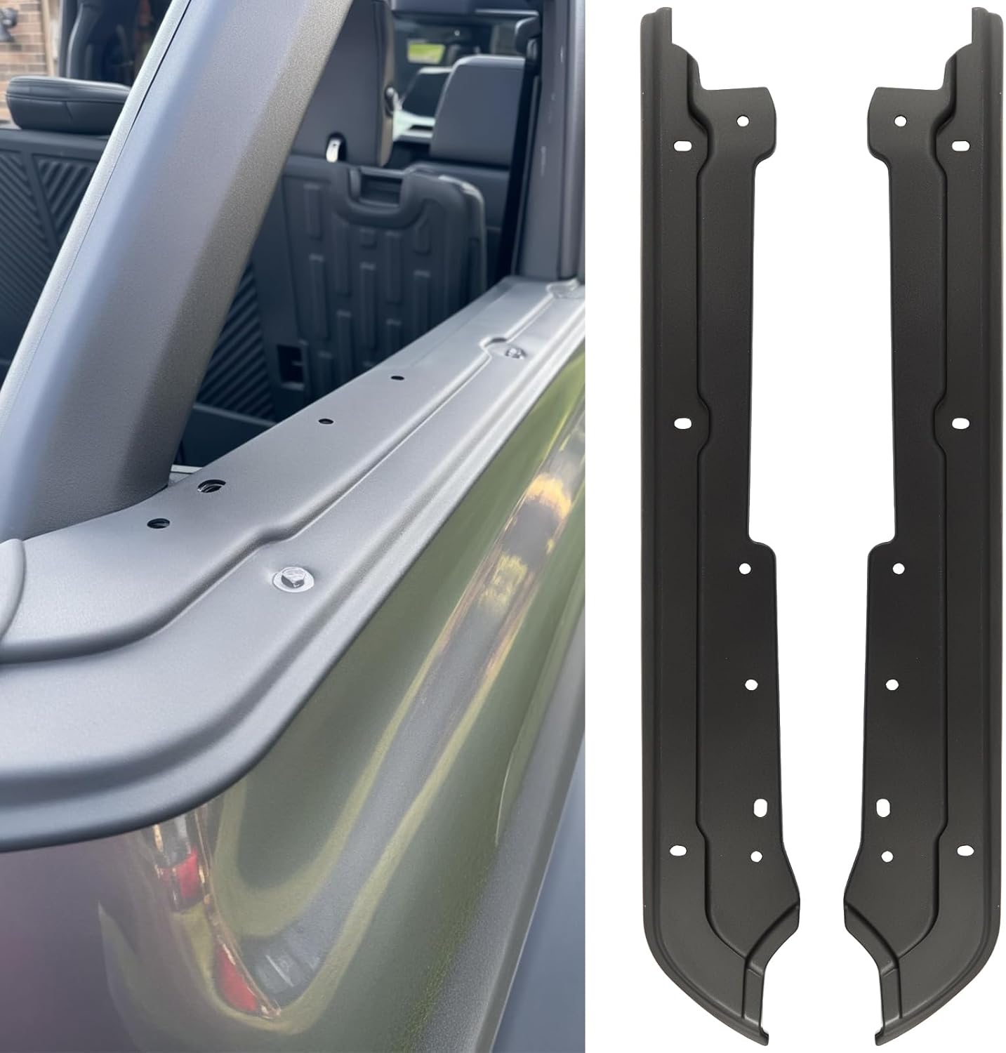 Cargo Shelf Side Cover Compatible with Ford Bronco 2024 2023 2022 2021 4-Door Soft Top Trunk Shelf Side Protector for Bronco Accessories Cargo Shelf Side Cover Compatible with Ford Bronco 2024 2023 2022 2021 4-Door Soft Top Trunk Shelf Side Protector for Bronco Accessories