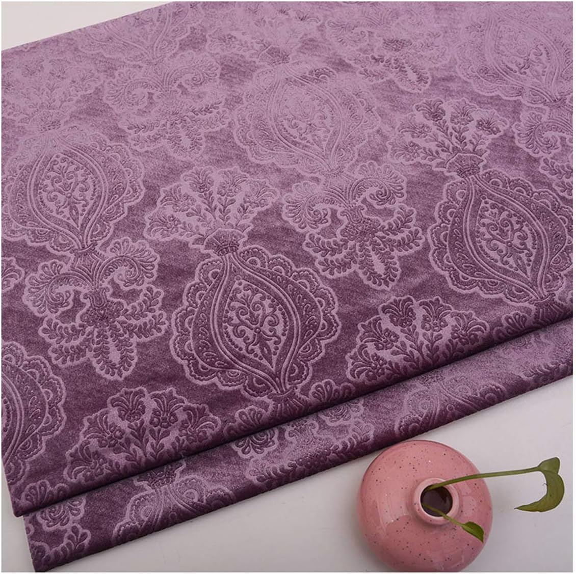 Lnn Velvet Fabric 150×100cm Floral Decorative for Furniture Upholstery, DIY Crafts, Curtain for Dressmaking, Art & Craft, Sewing