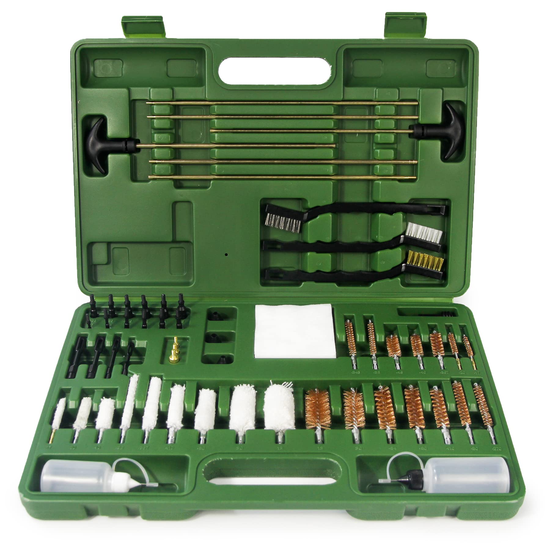GUGULUZA Kit de Limpieza Universal de Escopeta, Pistola, Rifle con Estuche Portátil