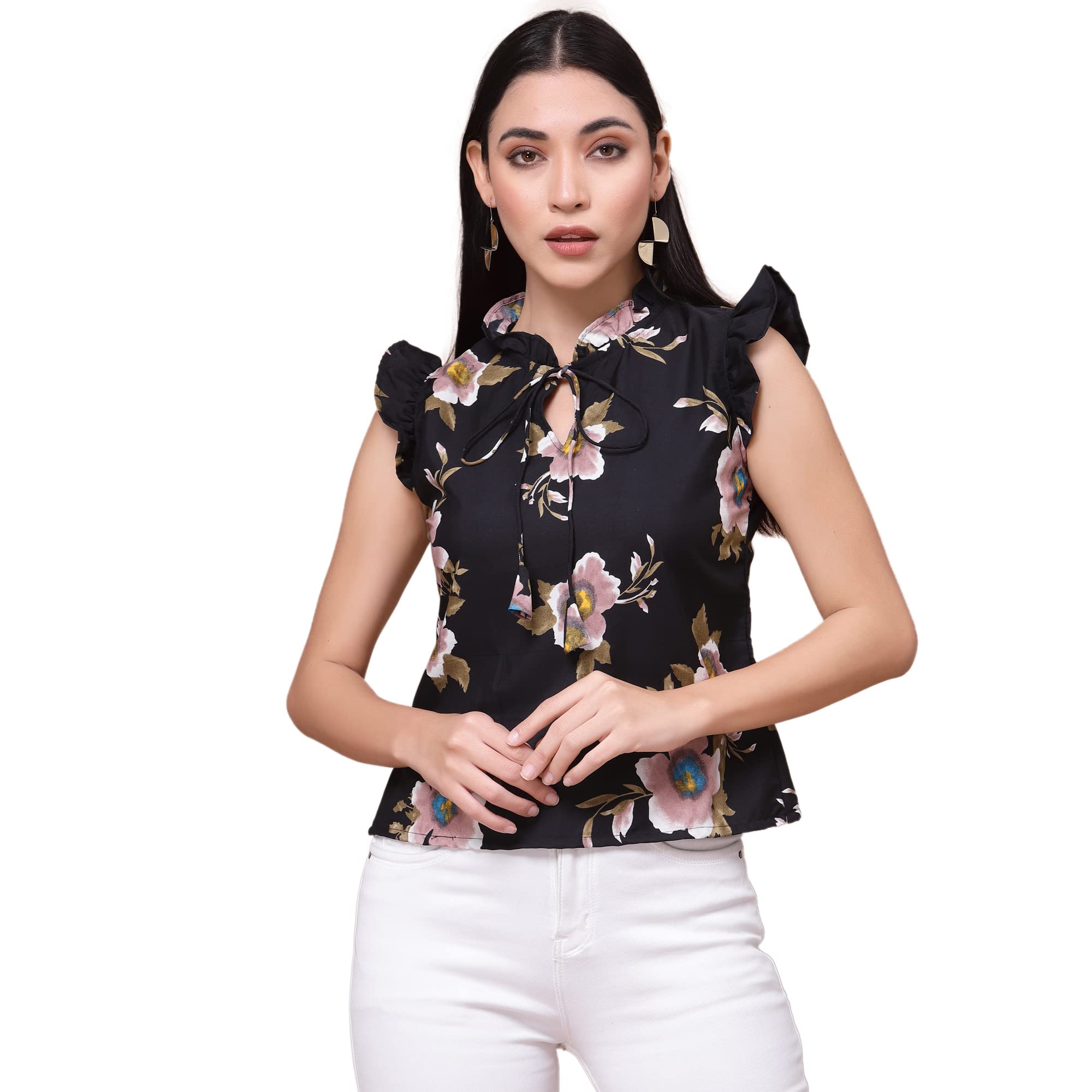 oomph! Women's Floral Relaxed Fit Shirt-picture-13