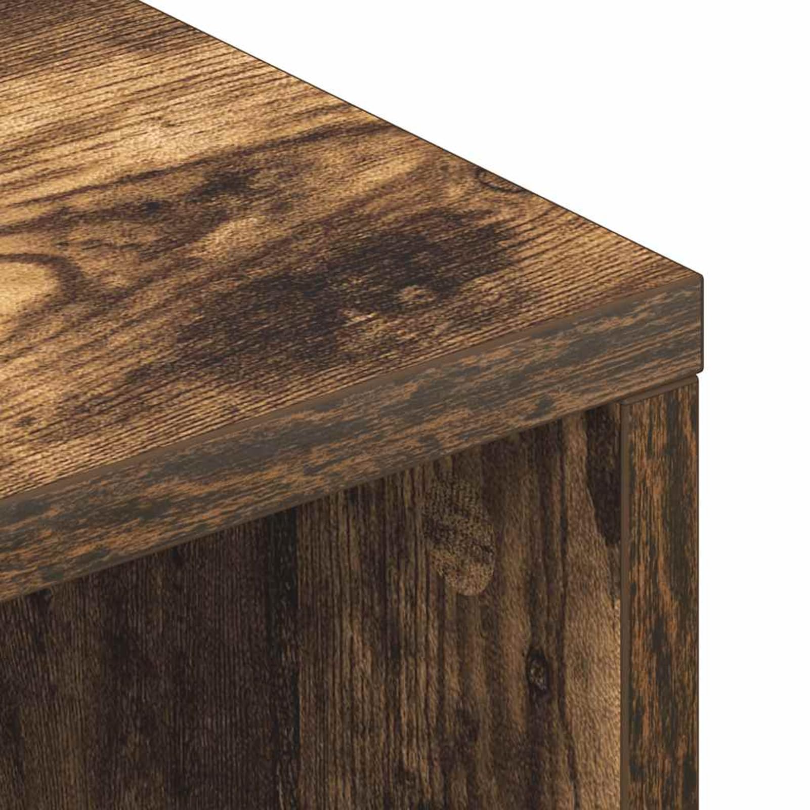 Gecheer TV-Schrank Räuchereiche 100x40x40 cm Holzwerkstoff, Fernsehschrank Fernsehtisch TV-Lowboard für Wohnzimmer Home-Cinema Gamerzimmer859122