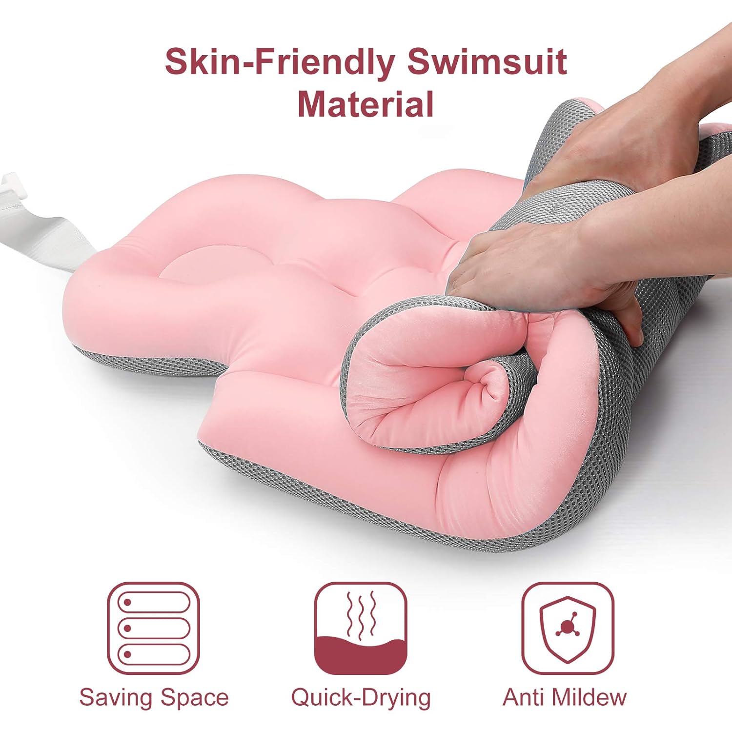 Bath Pillow, Spa Pillow with Back and Headrest Cushion, 37x16in Spa Ergonomic Bathtub Pillow for Tub Head Neck Shoulder Back Support, Bath Tub Pillows Rest 3D Air Mesh Breathable Bath Accessoriest