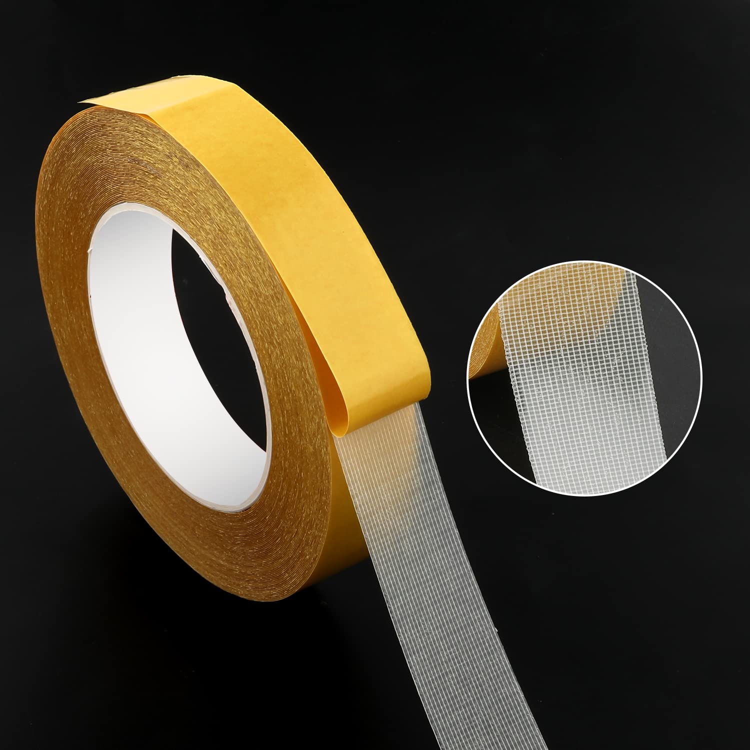 Eupdd Dubbelzijdige Textieltape – 4 Rollen, 10mm X 10M, Supersterk, Zonder Sporen, Universeel