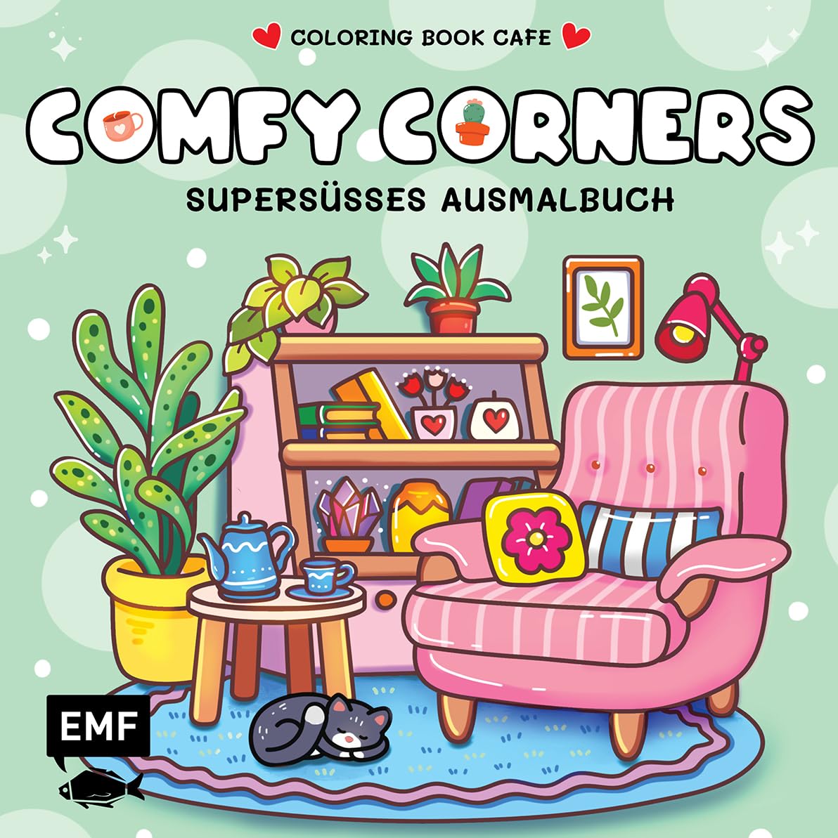 Cozy Coloring - Comfy Corners: Supersüßes Ausmalbuch zum Entspannen und Träumen - Für Erwachsene, Teenager und Kinder