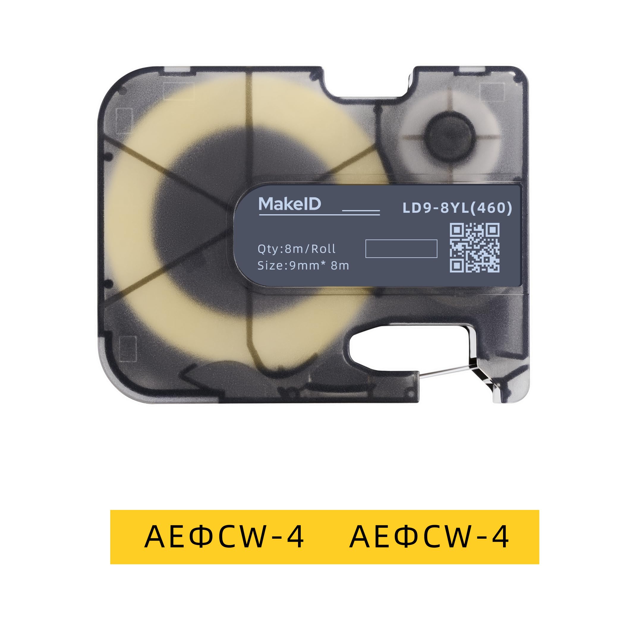 MakeID All-Weather PET Labels with Built-in Ribbon for Indoor/Outdoor General Identification and Equipment Labeling - for P31 Industrial Label Makers,