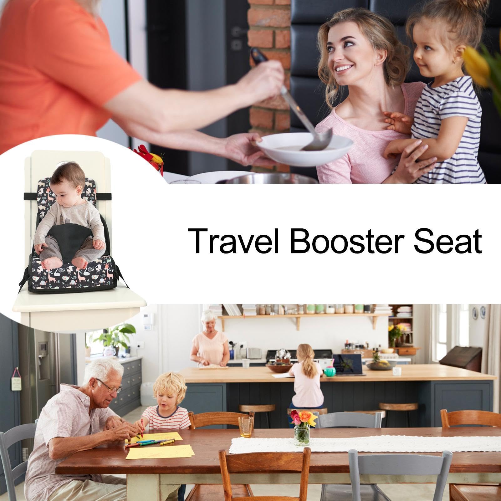 Cojín para asiento elevador de 1/2 piezas, cojines para sillas para niños