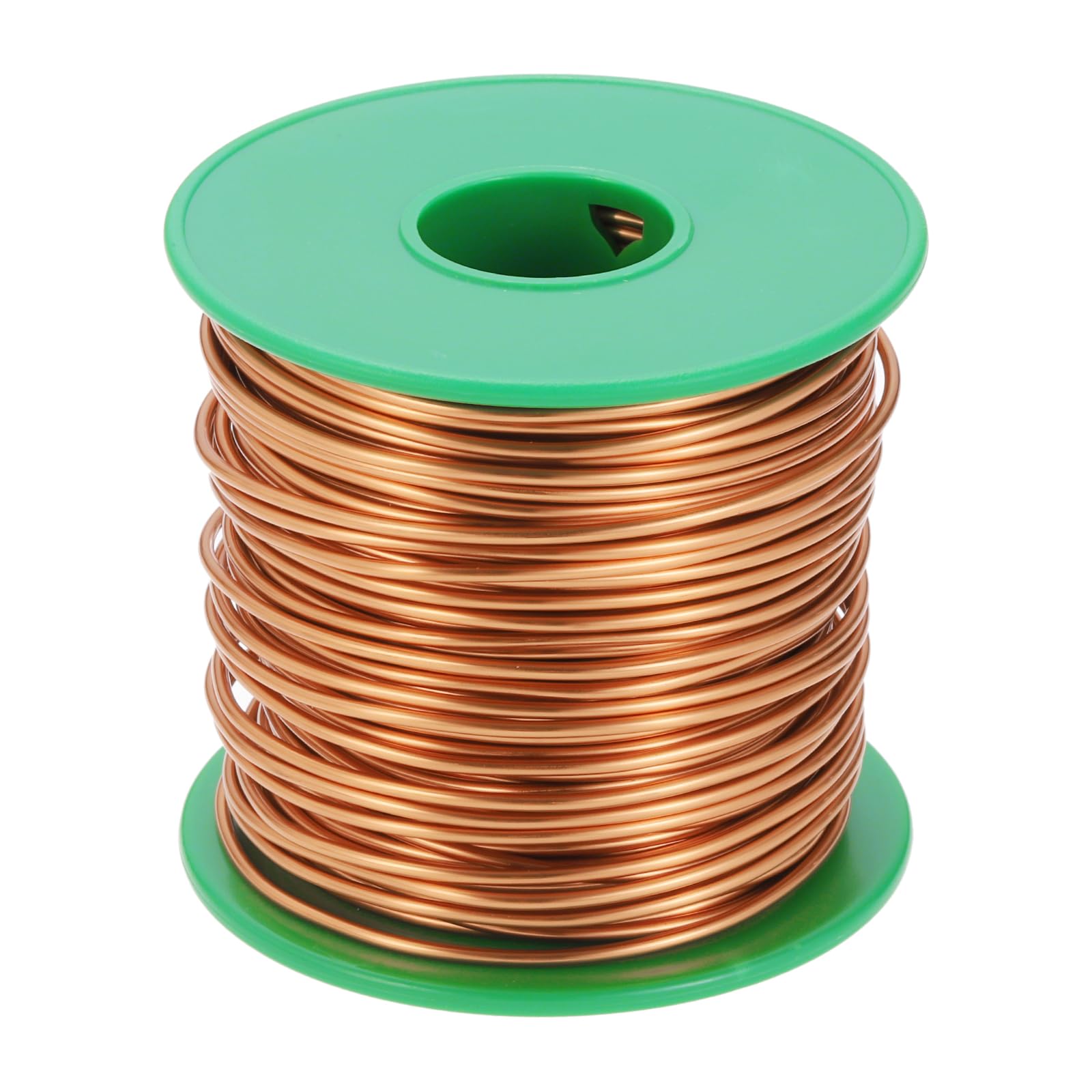 QUARKZMAN Alambre Esmaltado 18 AWG, Cable De Cobre Esmaltado Calibre 18 16 Oz Bobina Magnética Para Transformador Motor Eléctrico, Grado F 311 Fahrenheit (155 Celsius), Color Cobre