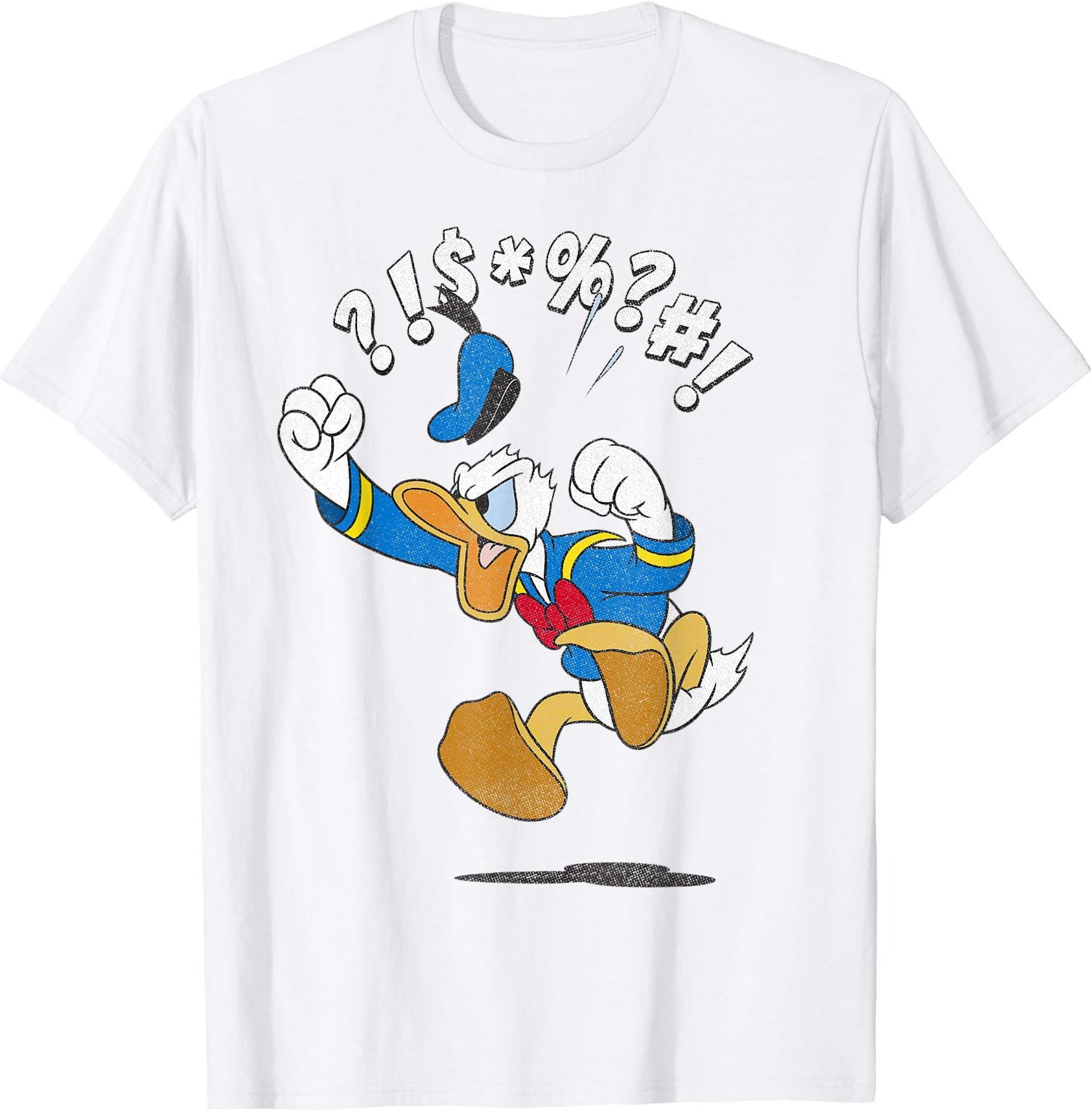 Disney Mickey And Friends Donald Angry Jump T-Shirt